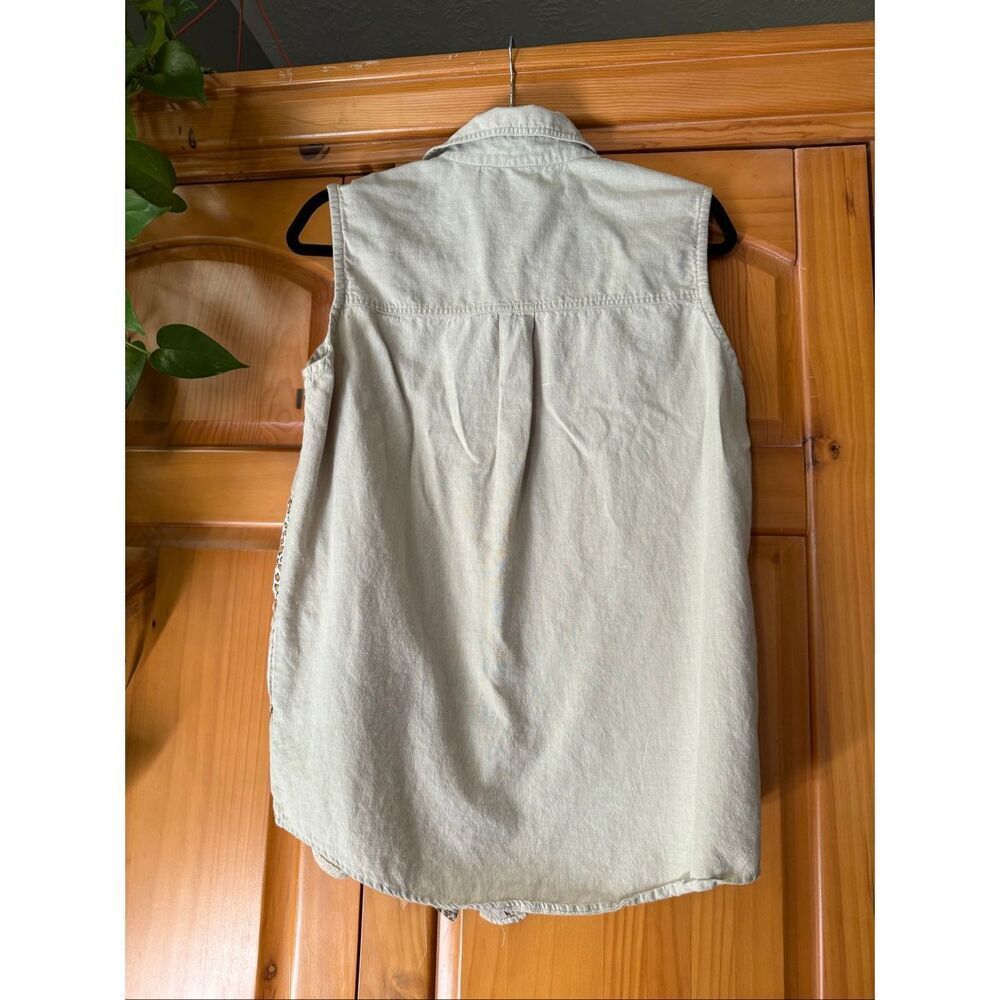 Studio Collection Animal Print Patchwork Vest Boh… - image 8